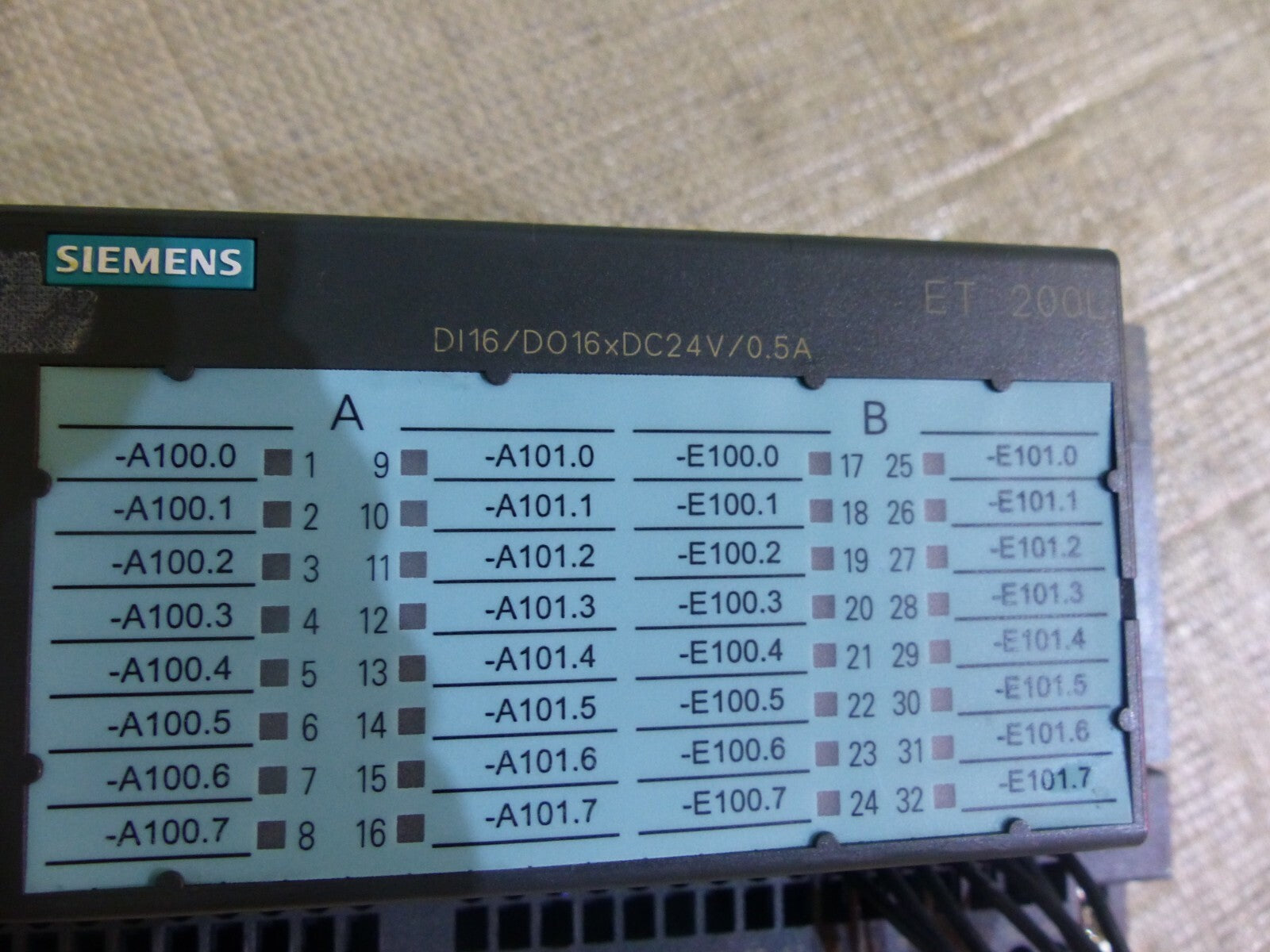 Siemens DI16/DO16xDC24V/0.5A