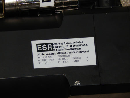 ESR AC-Servomotor MR 6939.3242 SN.105089945 / SBL3-0130 