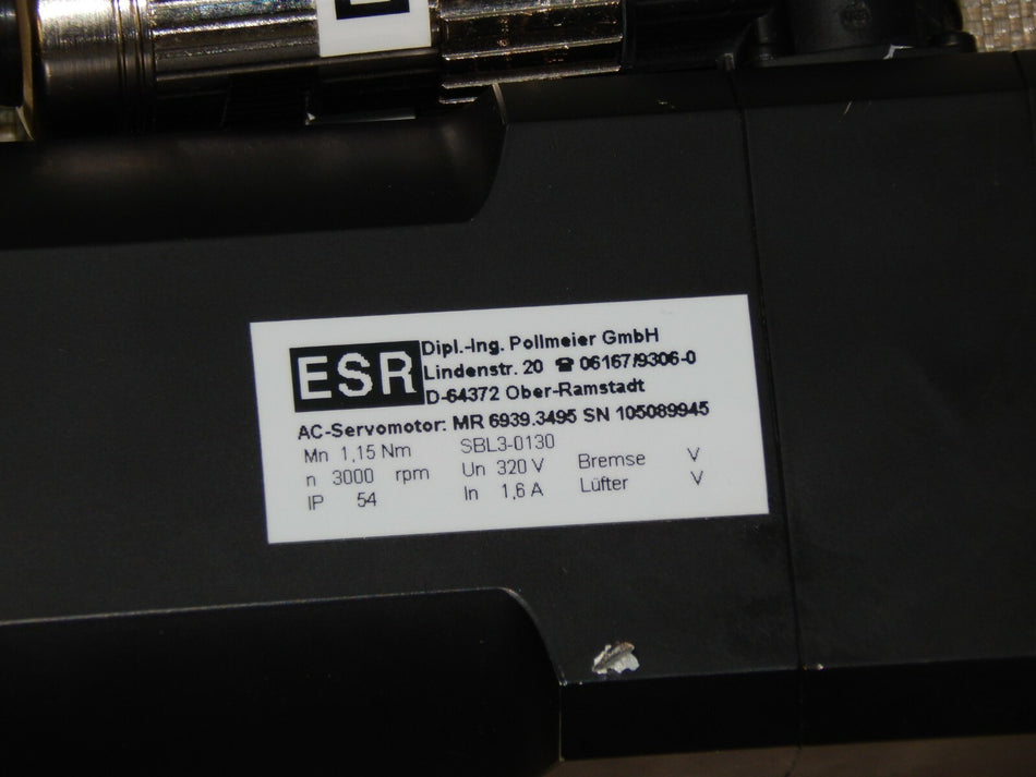 ESR AC-Servomotor MR 6939.3242 SN.105089945 / SBL3-0130 