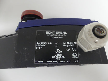 Schmersal ZQ 900-22N Seilzug-Notschalter Kabelzugschalter
