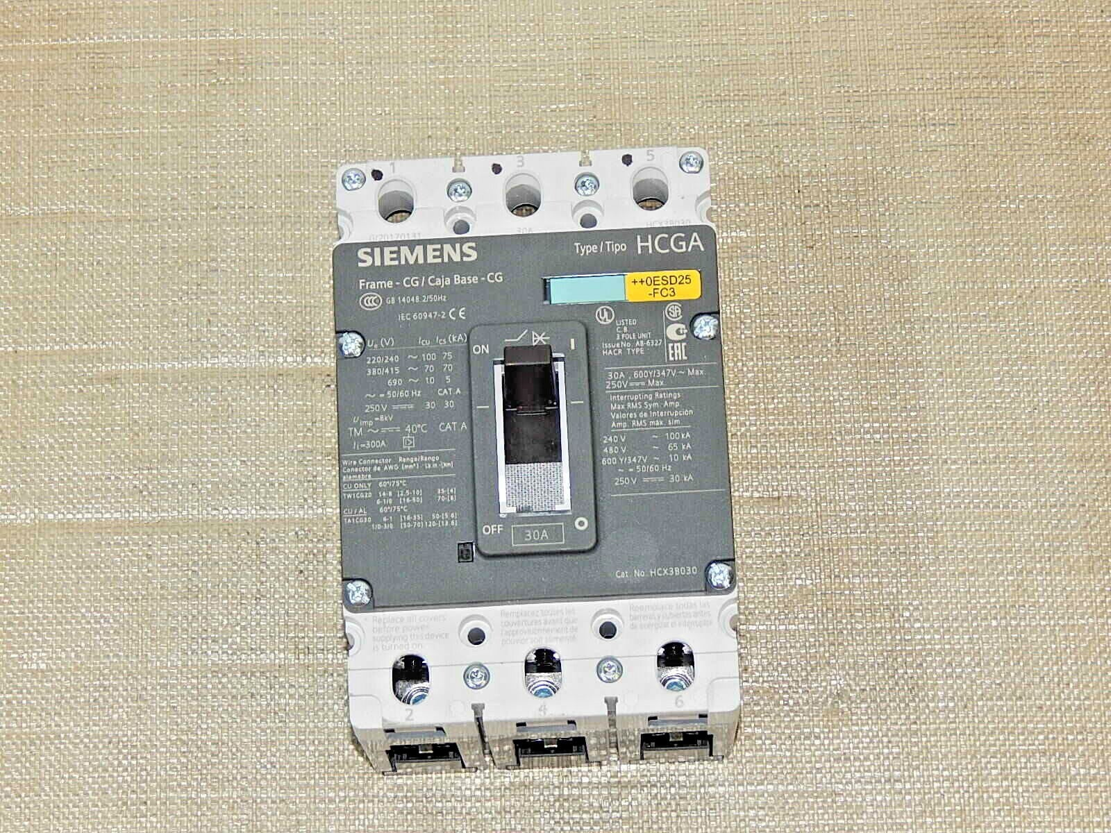 Siemens Leistungsschalter Type HCGA  3VL1103-2KM30-0AA0 Top Zustand