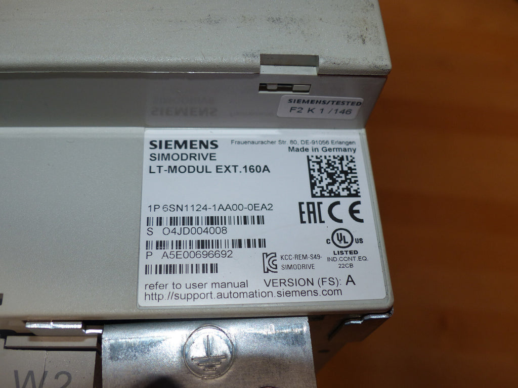 Siemens SIMODRIVE LT-Modul Ext.160A   6SN1124-1AA00-0EA2