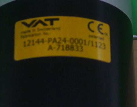 VAT  12144-PA24-0001/1123A-718833  Vakuum-Schieber
