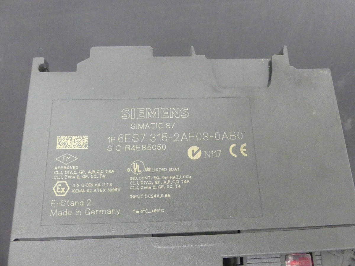Siemens Simatic S7 6ES7 315-2AF03-0AB0