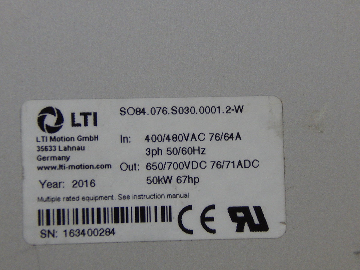 LTi  DRiVES  SO84.076.S030.0001.2-W  50KW 67HP 