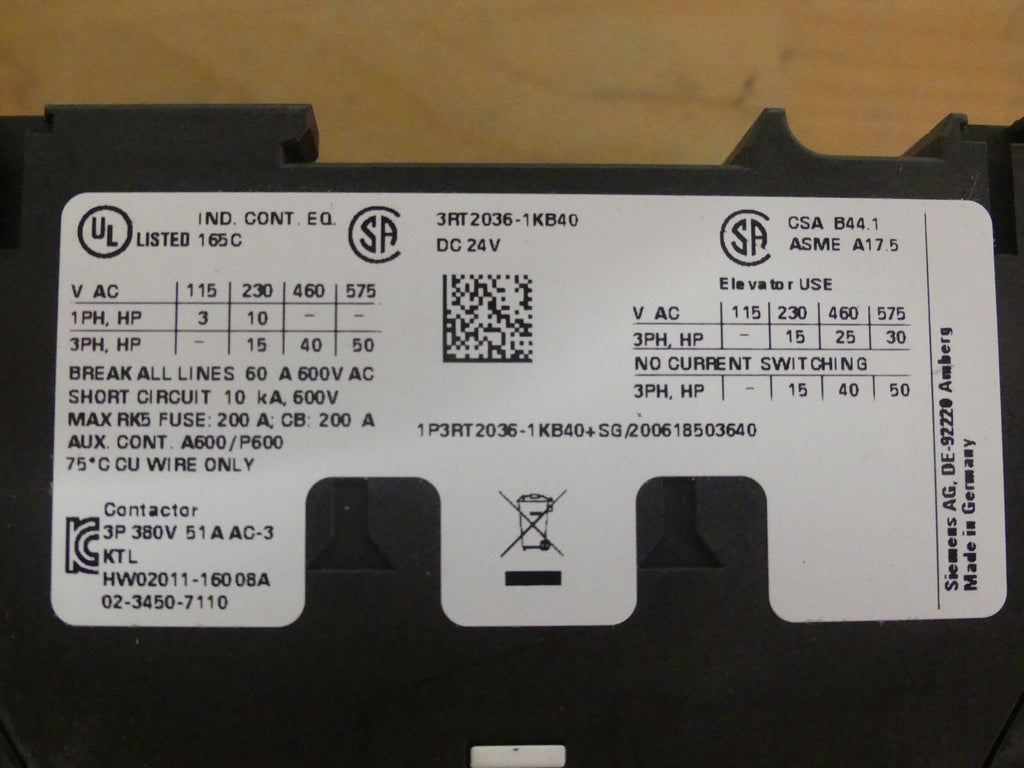 Siemens 3RT2036-1KB40 neue onhe verpackung