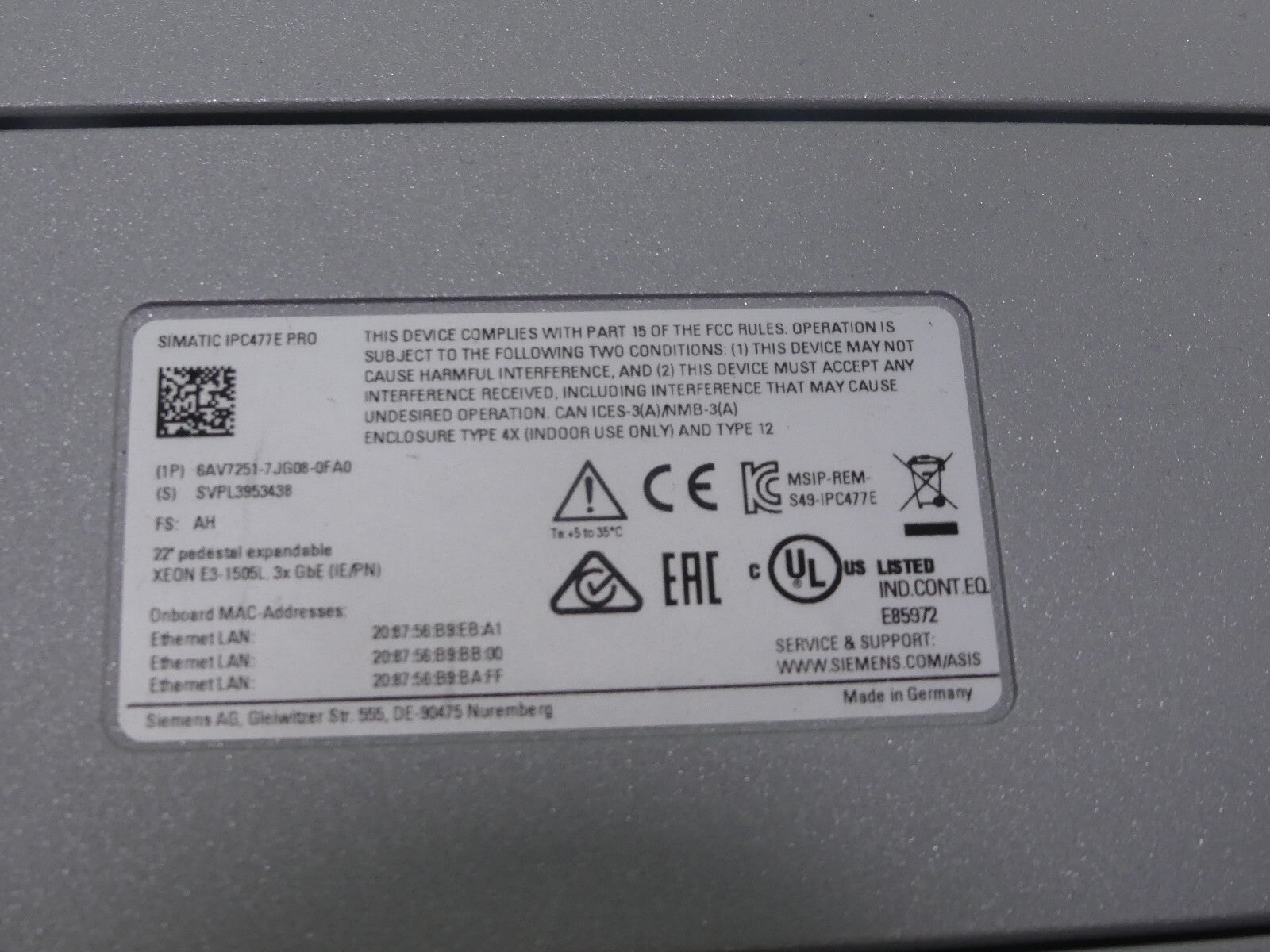 siemens 6av7251-7jg08-0fa0   6av72517jg080fa0 onhe festplatte