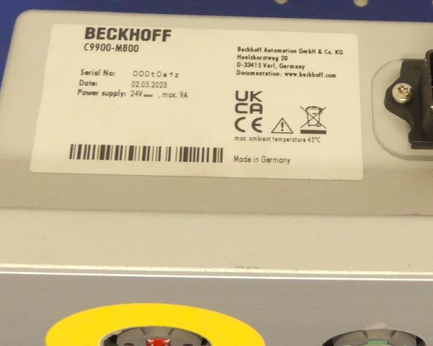 BECKHOFF C9900-M800 Defekt