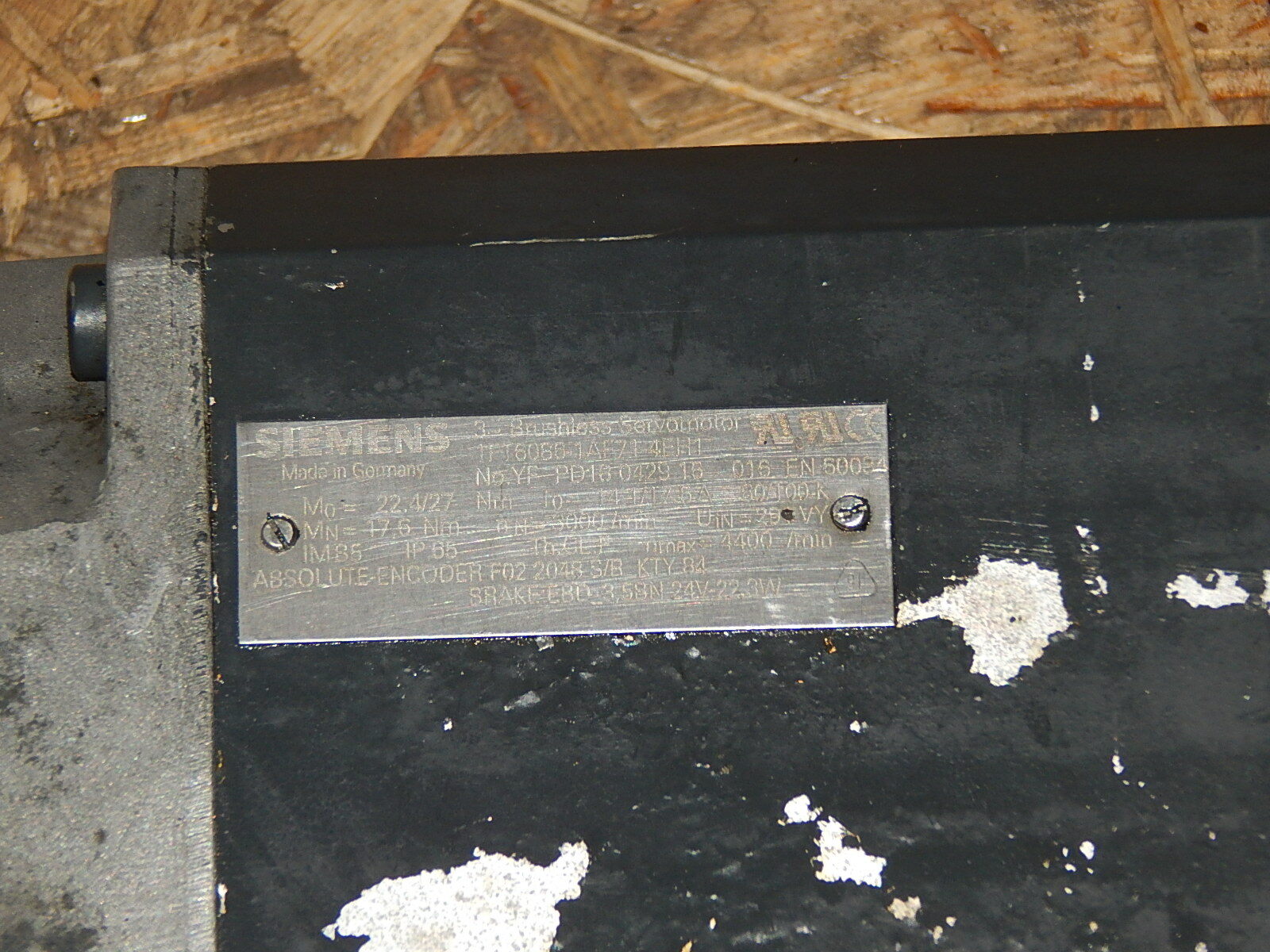 Siemens Bürstenloser Servomotor 1FT6086-1AF71-4EH1 used
