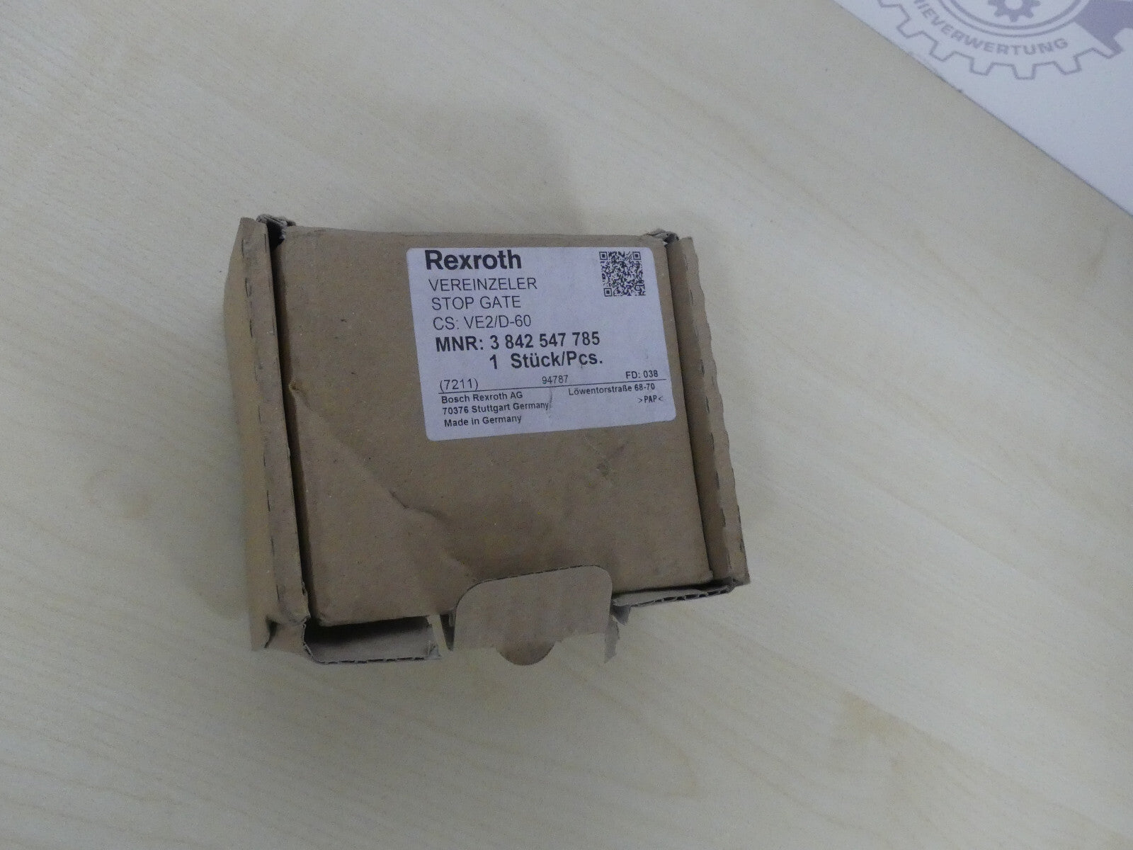 Rexroth Vereinzeler  MNR: 3 842 547 785 Typ: VE2/D-60