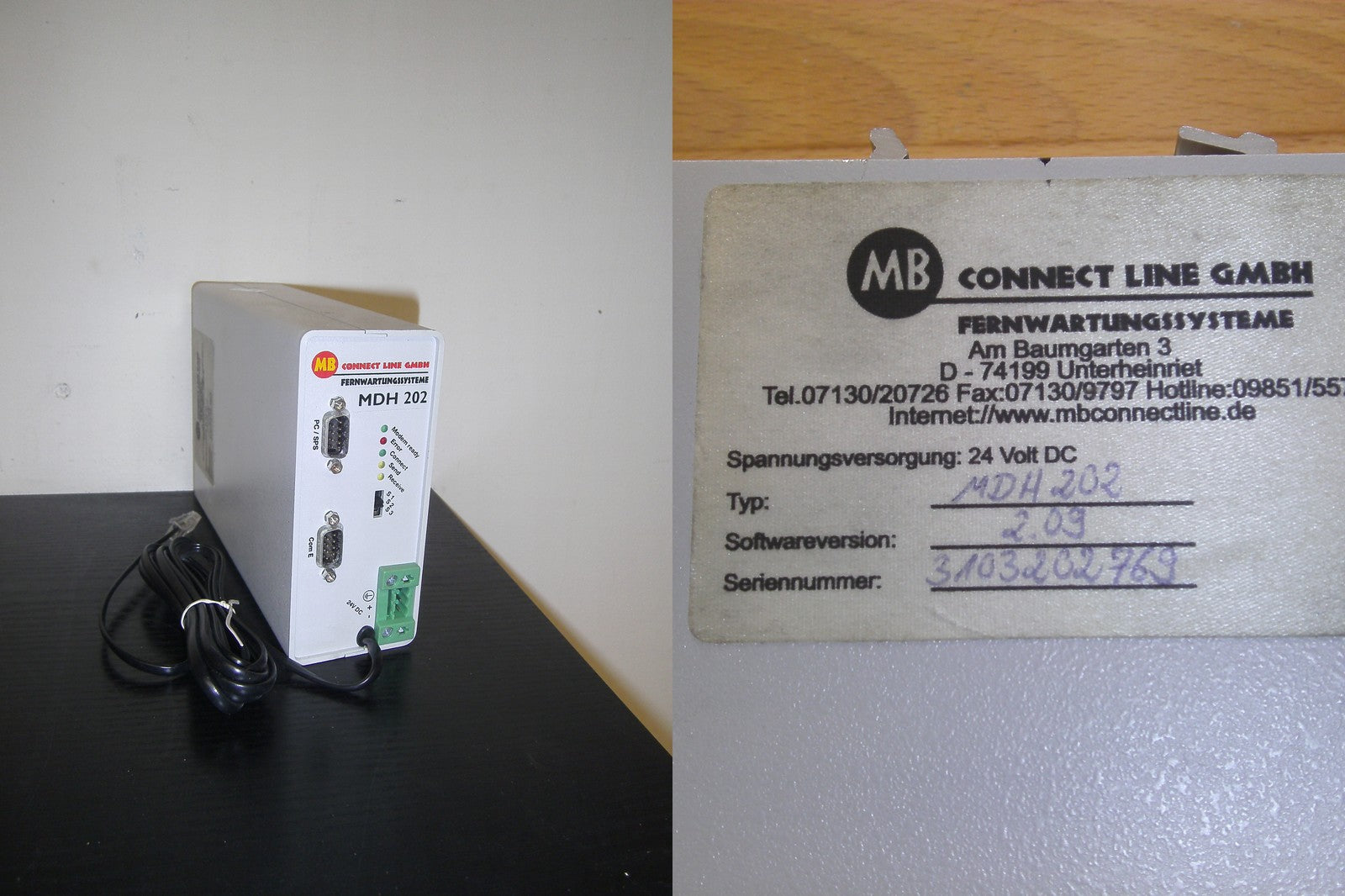 MB Connect Line Fernwartungssysteme MHD 202