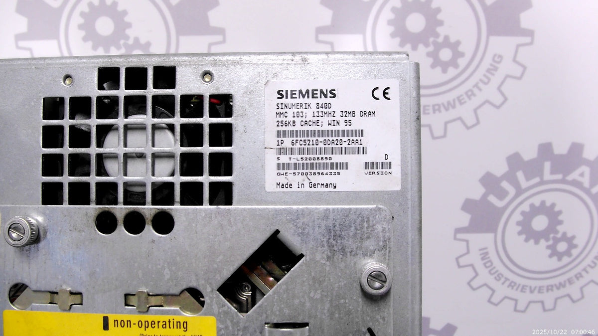Siemens 6FC5210-0DA20-2AA1 + 6FC5247-0AA36-0AA1