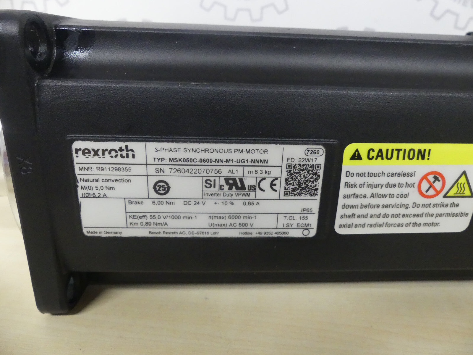REXROTH MSK050C-0600-NN-M1-UG1-NNN