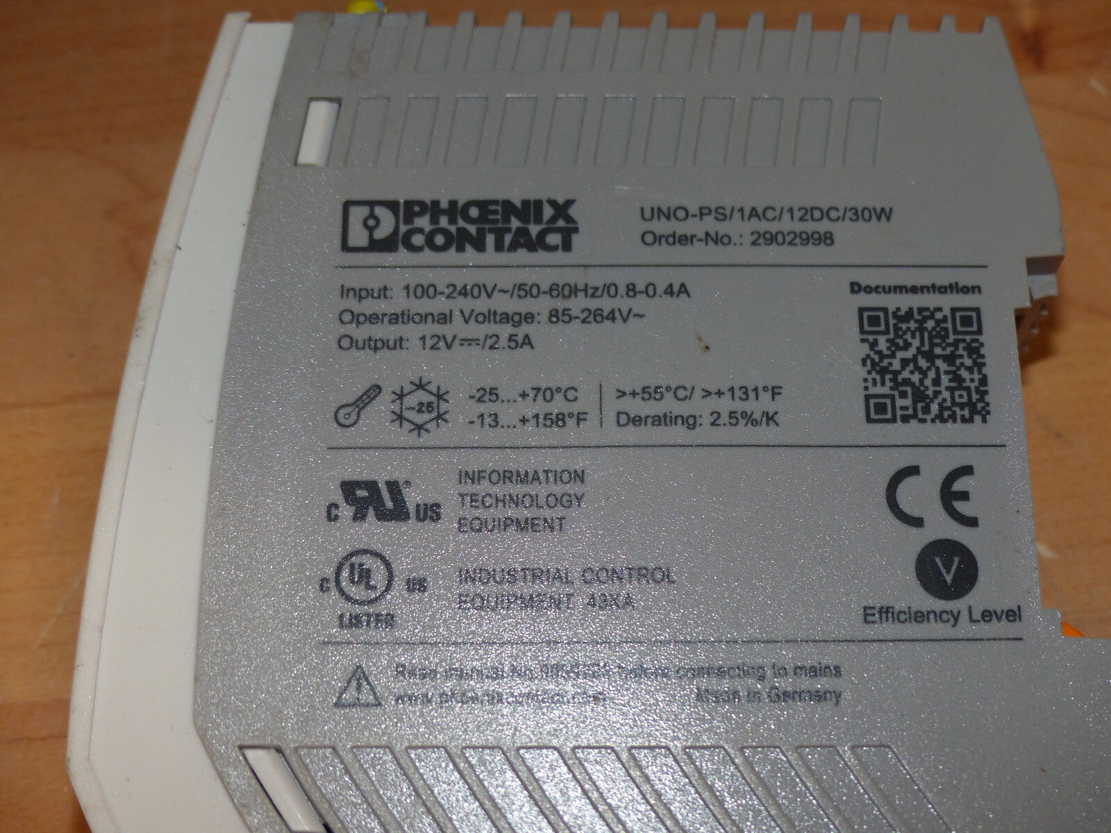 Phoenix Contact UNO-PS/1AC/12DC/30W used s.Bilder