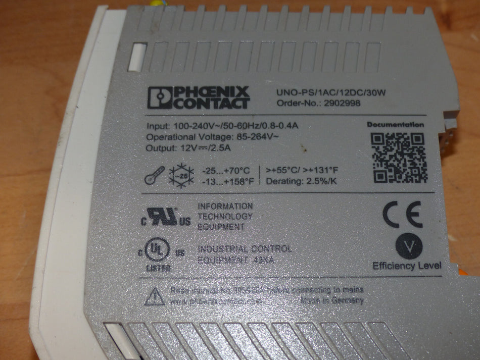 Phoenix Contact UNO-PS/1AC/12DC/30W used s.Bilder