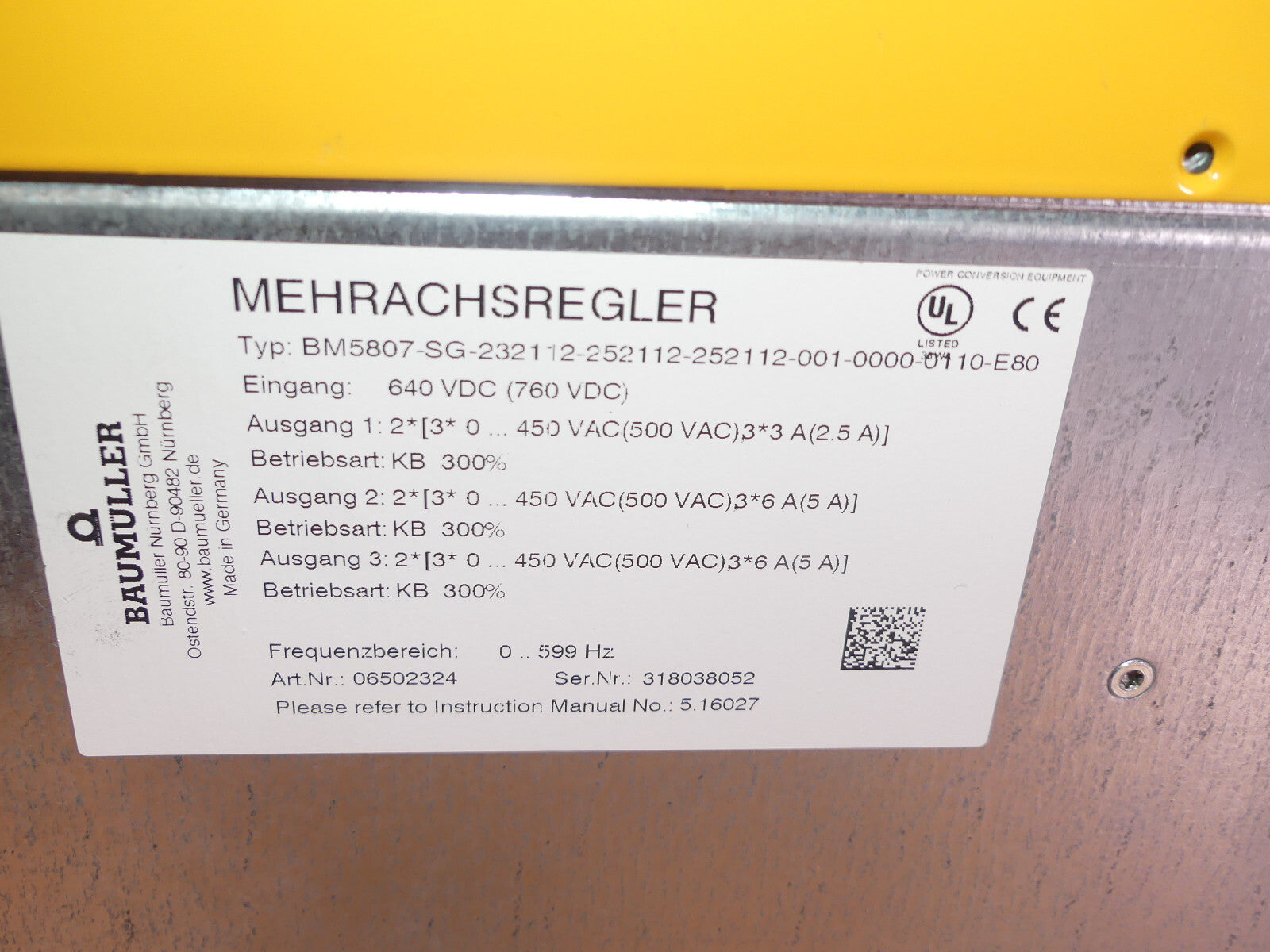 baumuller bm5807-sg-232112-2522112-001-0000-0110-e80