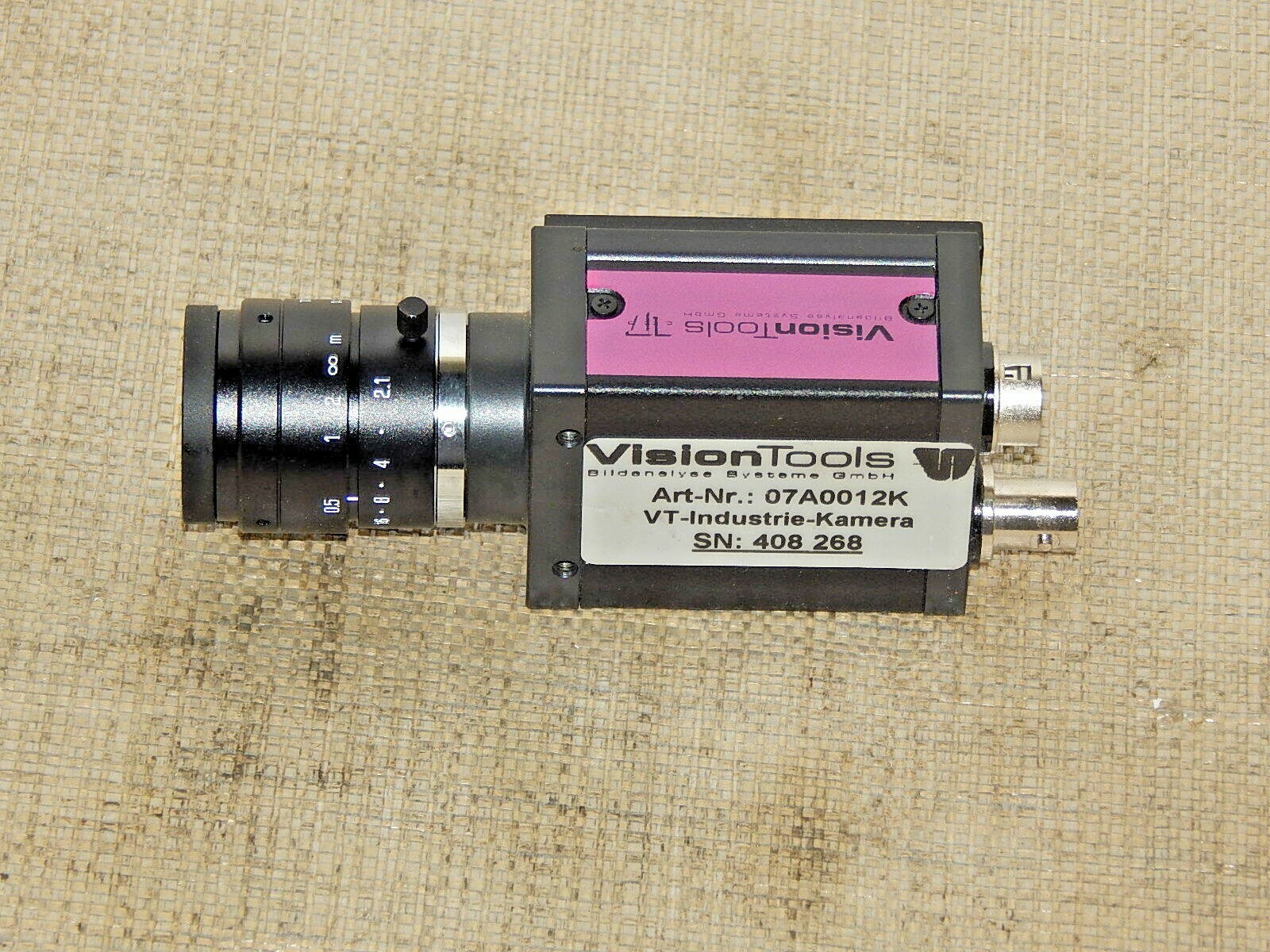  VISIONTOOLS  07A0012K VISION TOOLS VT-Industrie-Kamera used