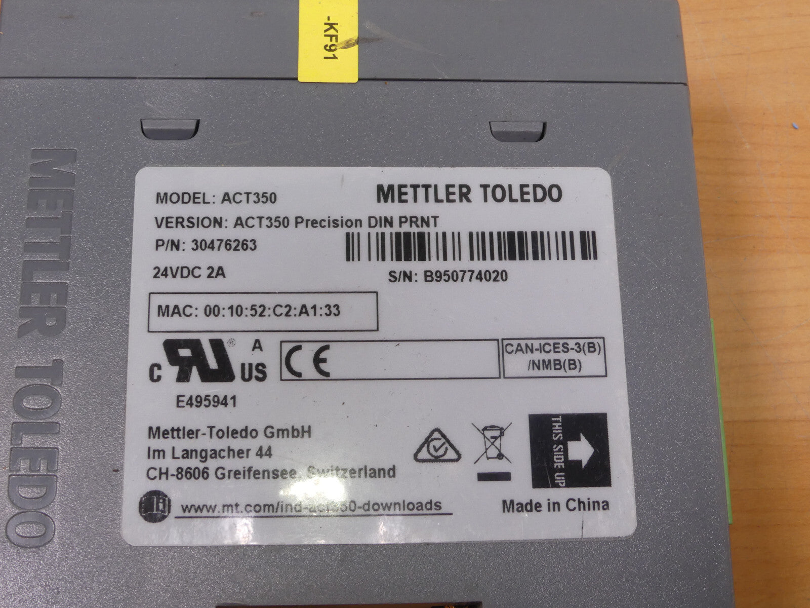 Mettler Toledo ACT350 Weighing Controller s.Bilder