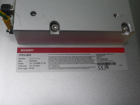 Beckhoff CP3916-0010 Multitouch-Control-Panel