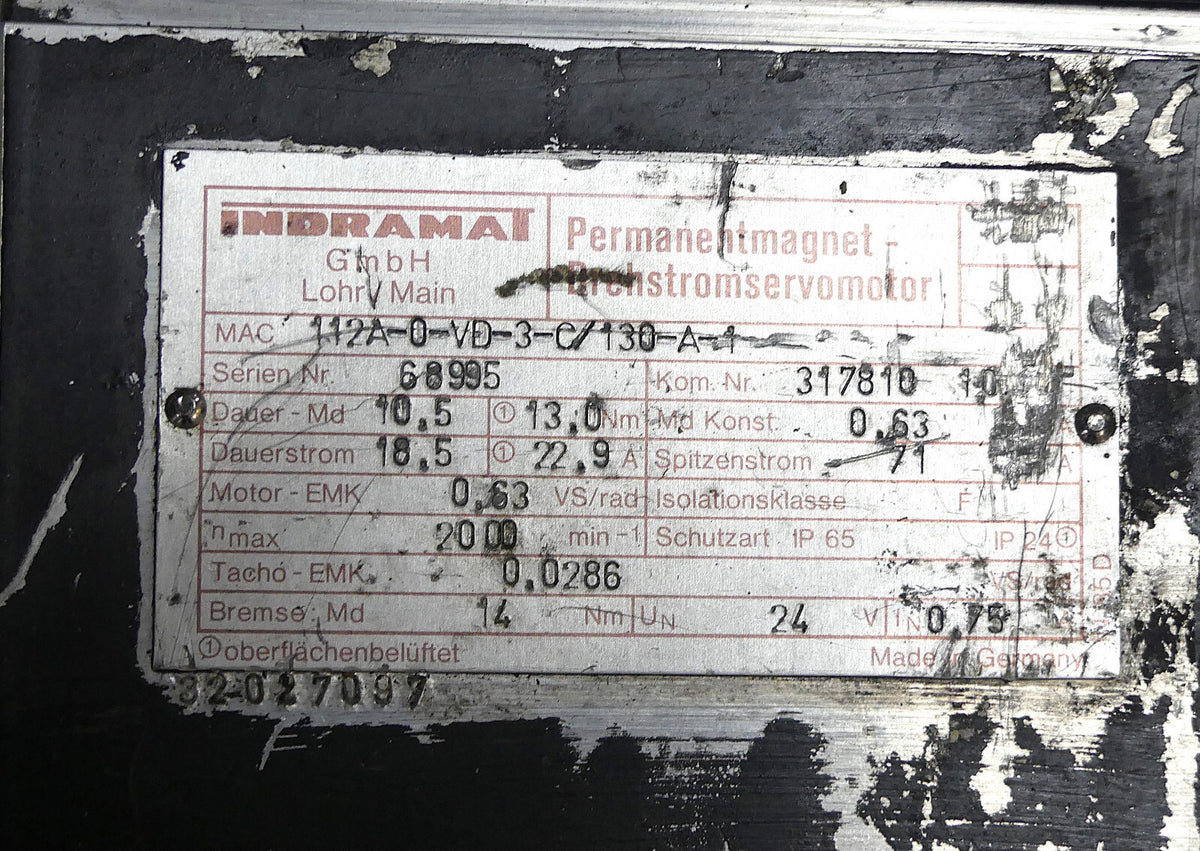 Indramat MAC112A-0-VD-3-C/130-A-1