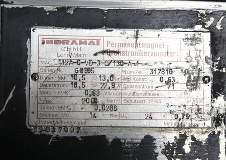 Indramat MAC112A-0-VD-3-C/130-A-1