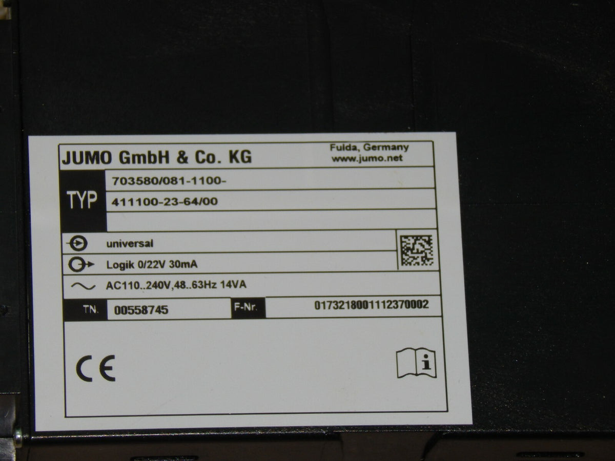Jumo 703580/081-1100-411100-23-64/00 used