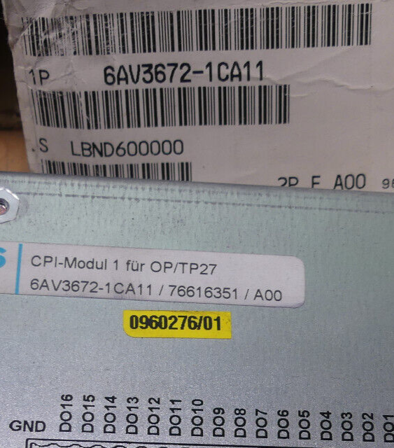 SIEMENS CPI-Modul 1 für OP/TP27 6AV3672-1CA11