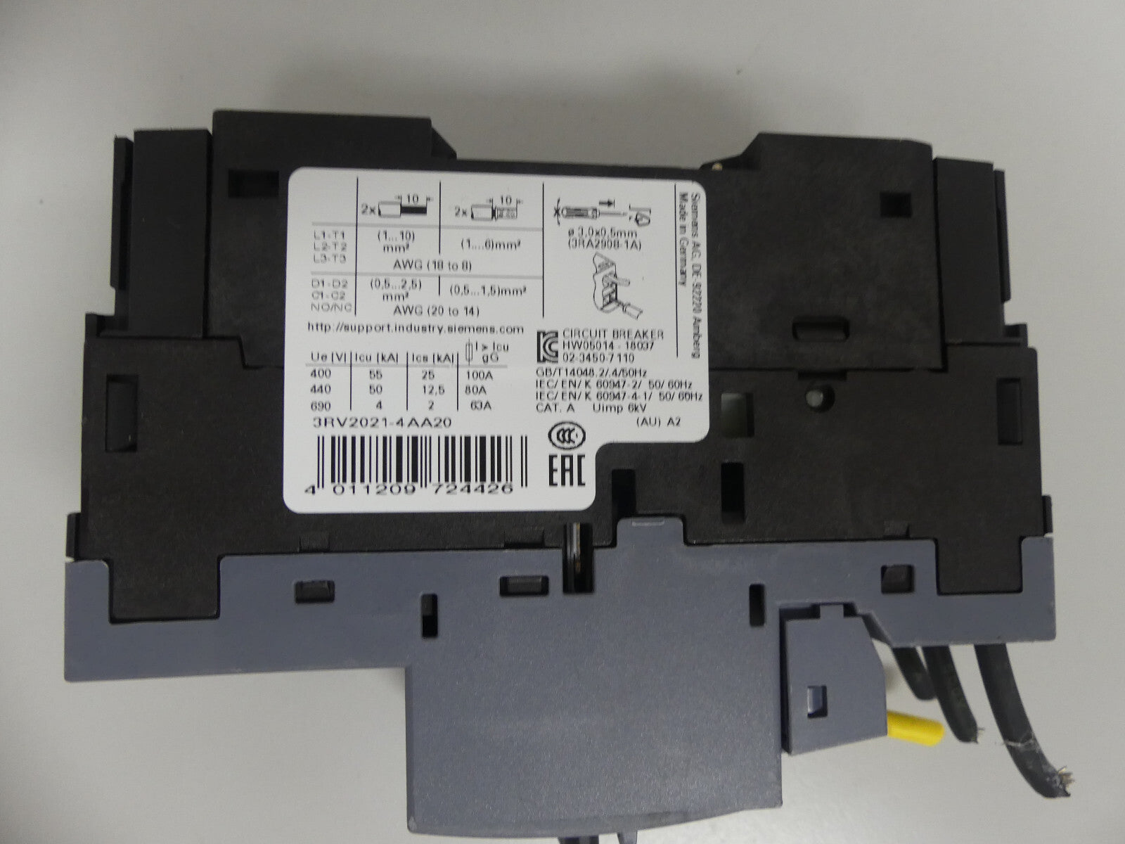 Siemens Sirius Leistungsschalter 3RV2021-4AA20