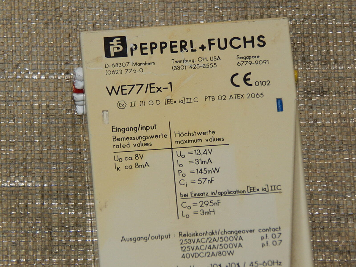  Pepperl + Fuchs WE77/EX-1 Trennschaltverstärker  used