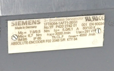 Siemens 1FT6064-1AF71-3EG1 ( s. Bilder)