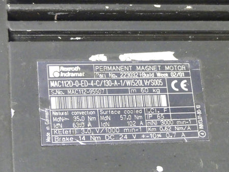 Rexroth/Indramat MAC112D-0-ED-4-C/130-A-1/WI520LV/S005 (leicht beschädigt)