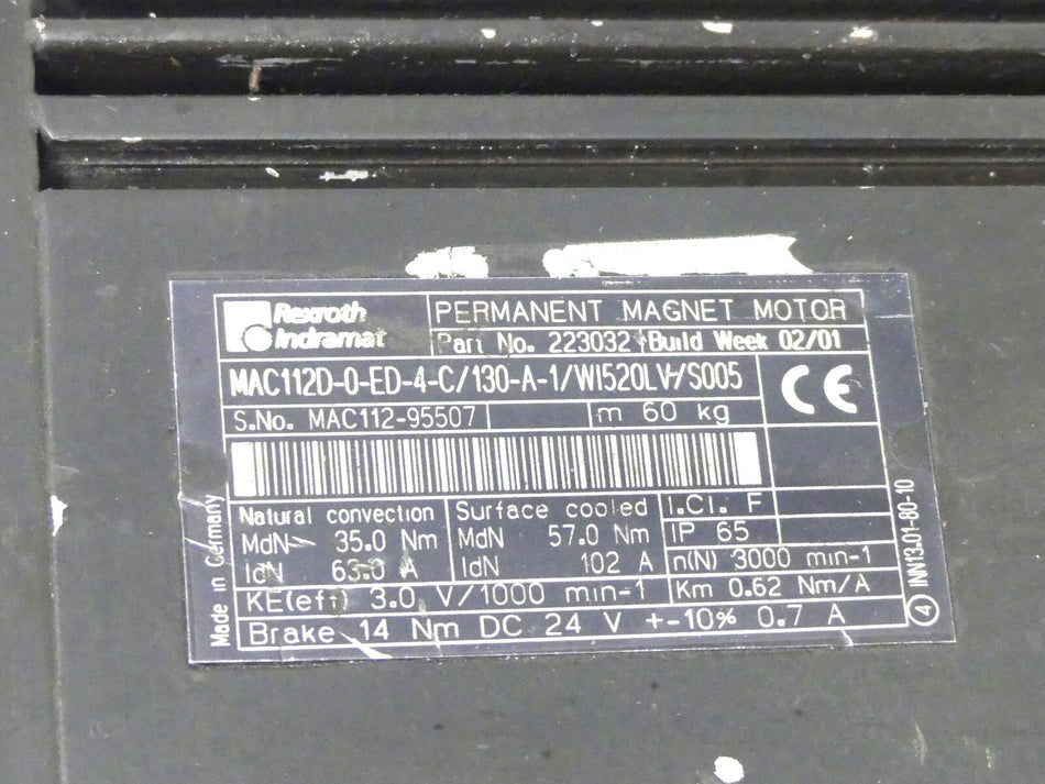 Rexroth/Indramat MAC112D-0-ED-4-C/130-A-1/WI520LV/S005 (leicht beschädigt)