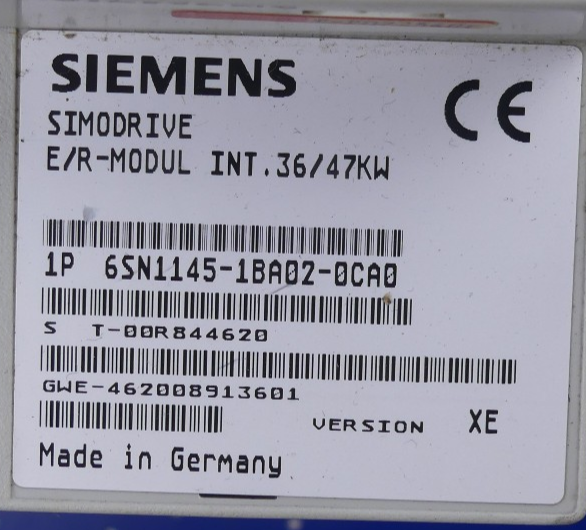 Siemens Simodrive E/R-Modul INT. 36/47 KW   6SN1145-1BA02-0CA0