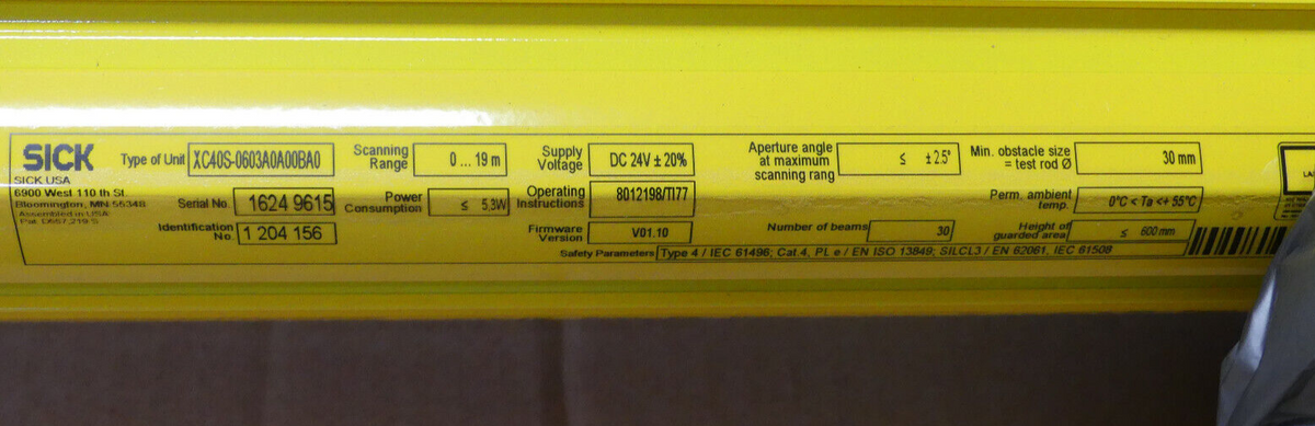 SICK C 4000 XC40S-0603A0A00BA0 Selsct sender