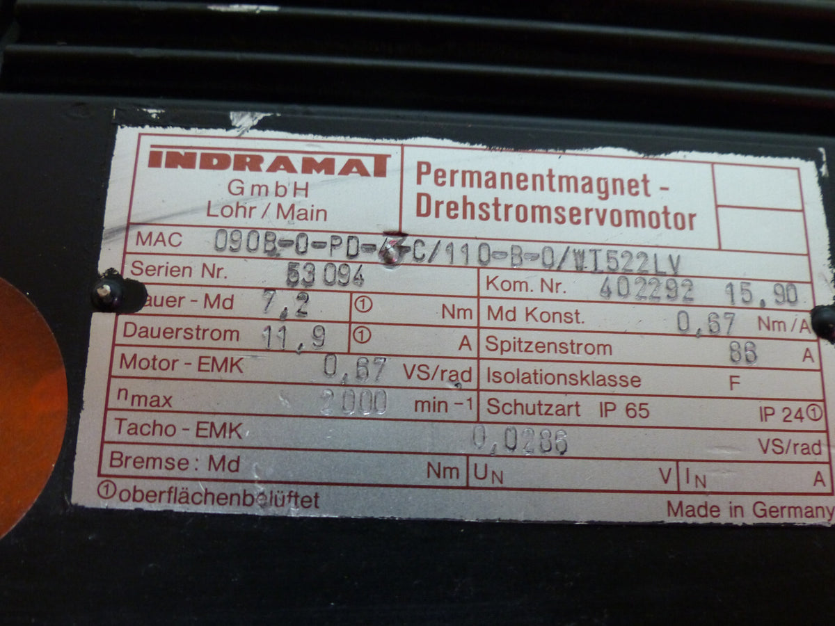 indramat mac90b-0-pd-3-c/110-b-0/ei522lv used s.Bilder