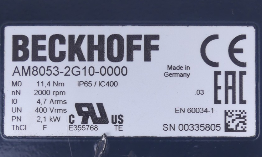 Beckhoff  Servomotor AM8053-2G10-0000