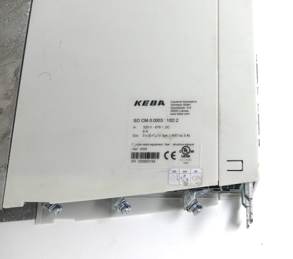 KEBA SO CM-3.0003. 10D.2 SERVO DRIVE