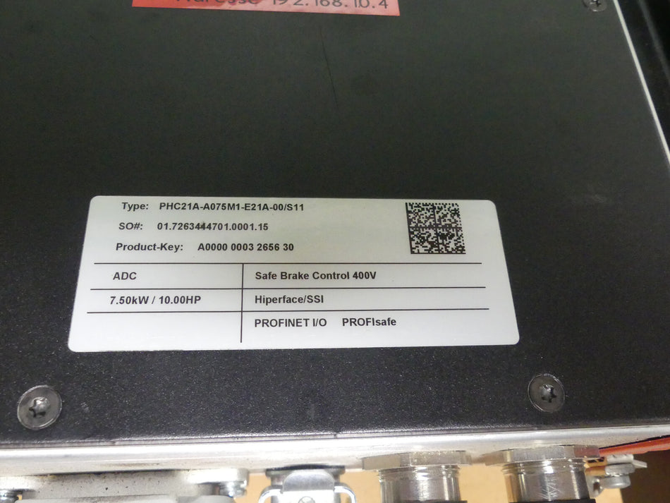 SEW Eurodrive MOVIPRO PHC21A-A075M1-E21A-00/S11 ADC Feldumrichter 7,5kW