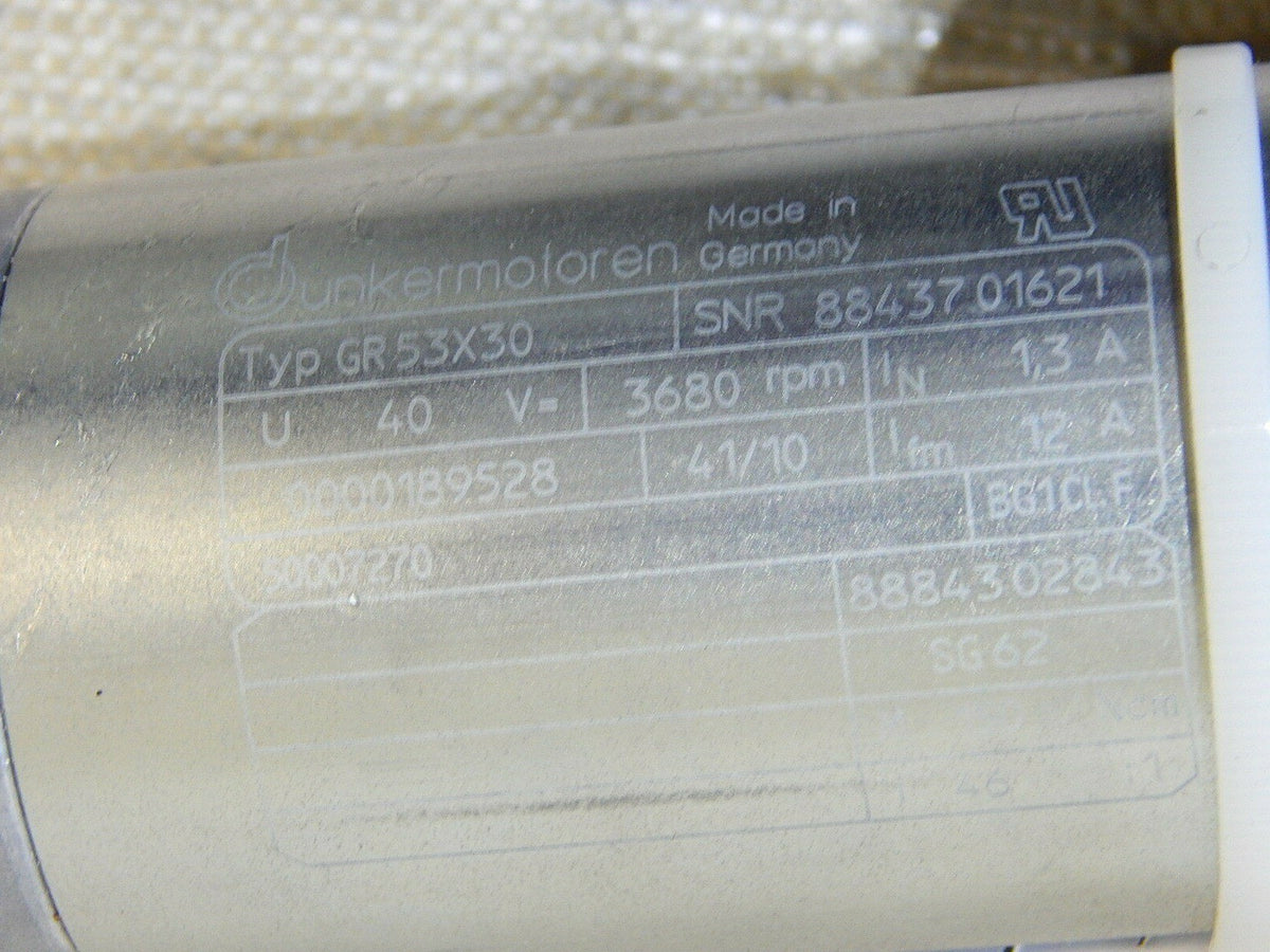 Dunkermotoren GR53X30  40V 46:1 SNR 88437 01621 Geared Motor /Getriebemotor Used