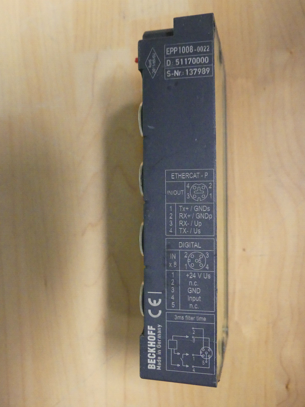 Beckhoff EPP1008-0022  EtherCAT Box  8-Kanal-Digital-Eingang