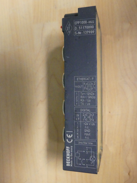 Beckhoff EPP1008-0022  EtherCAT Box  8-Kanal-Digital-Eingang