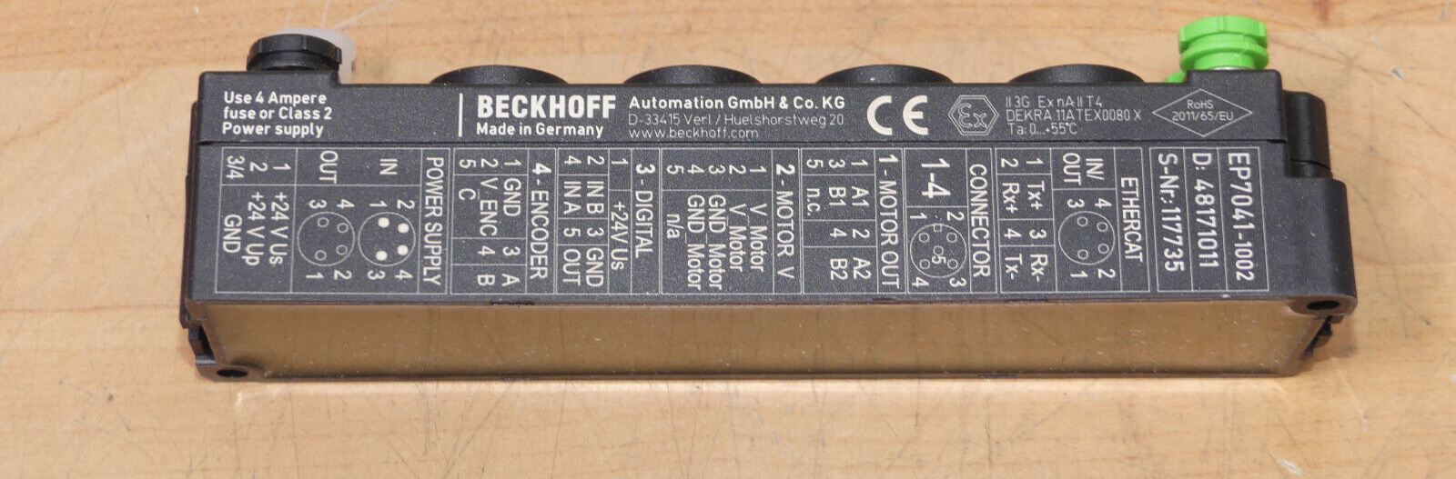 Beckhoff EtherCAT Box 1-Kanal-Motion-Interface EP7041-1002