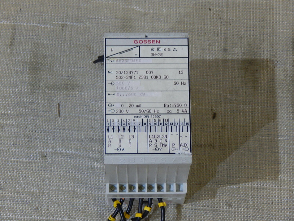  Gossen 4828E 0450 // 502-34F1 G391 00K0 60 used
