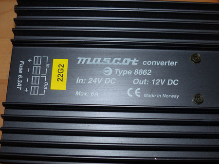 Mascot Converter Typ: 8862 IN: 24VDC OUT: 12VDC, 6A used s.Bilder