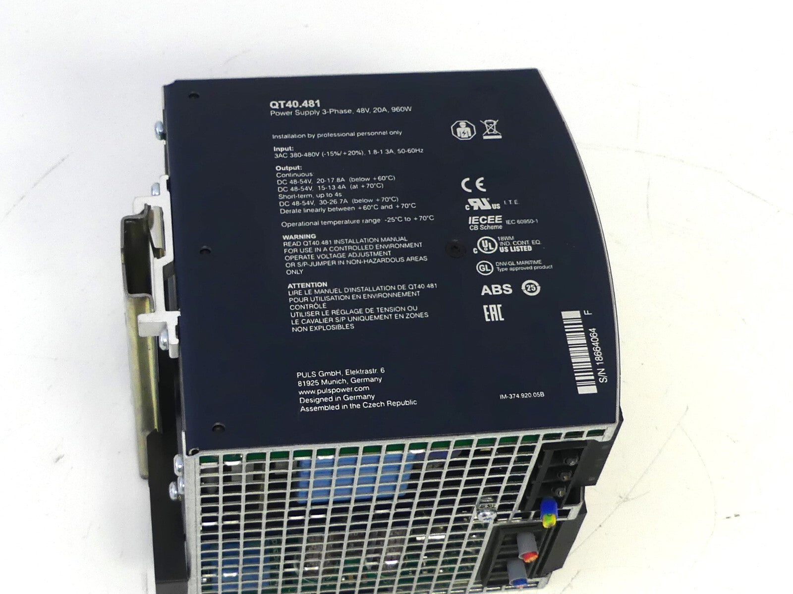 Puls Stromversorgung QT40.481 power supply