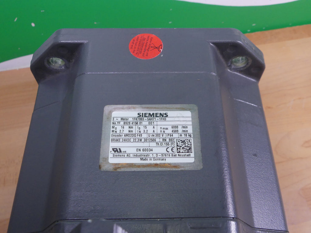 SIEMENS 1FK7083-5AH71-1FH3