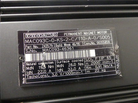 Rexroth MAC093C-0-KS-2-C/110-A-0/S005