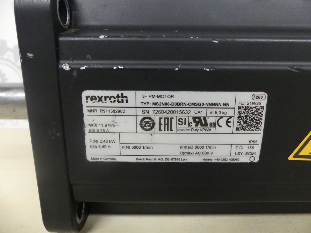 REXROTH MS2N06-D0BRN-CMSG0-NNNNN-NN