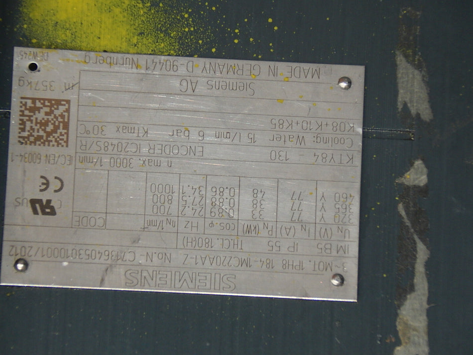 Siemens 1PH8 184-1MC220AA1-Z // 1PH8184-1MC220AA1-Z used