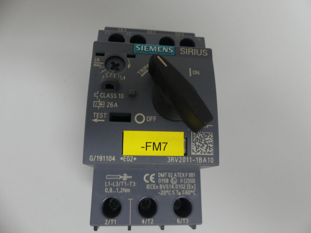 Siemens Leistungsschalter 3RV2011-1BA10